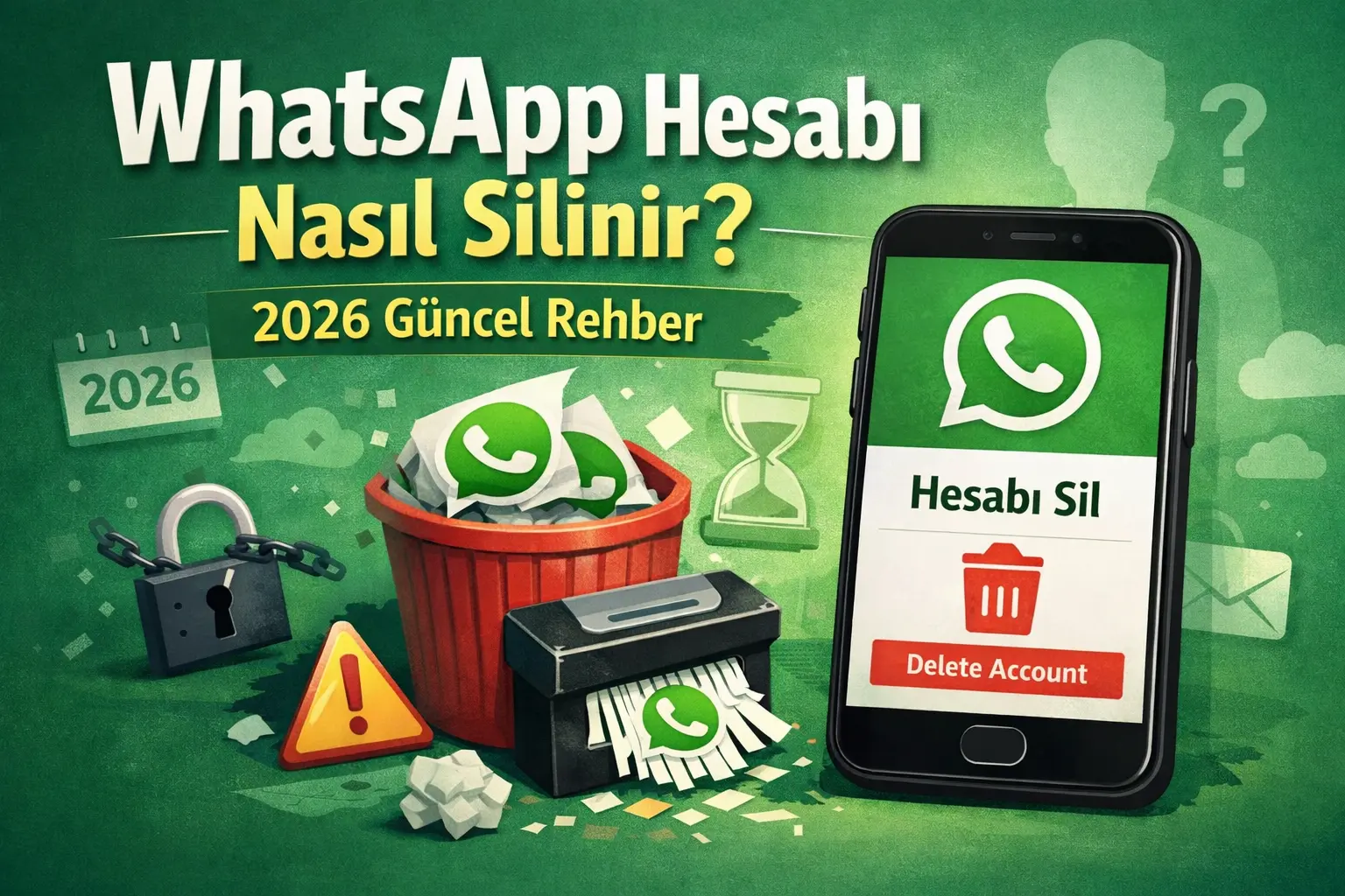 WhatsApp Hesabı Nasıl Silinir? - 2026 Güncel Rehber